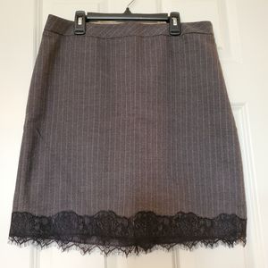 Loft Lace Herringbone Skirt
